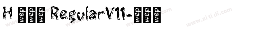H 新雅兰 RegularV11字体转换